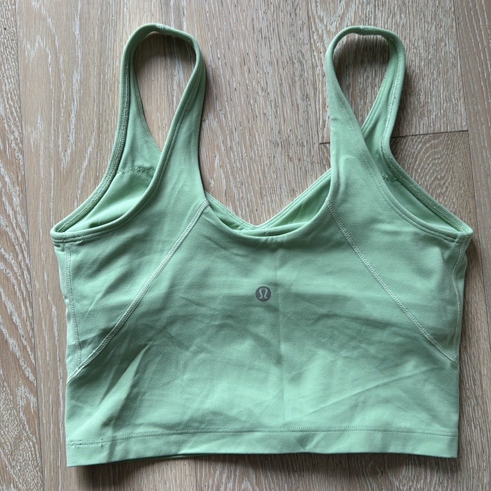 Lululemon Align Creamy Mint Built-in Bra Tank Top Sz 6 - Picture 4 of 7
